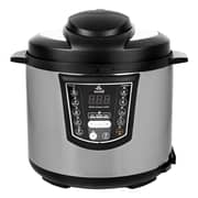 evvoli 9-in-1 Multi-Use Programmable Pressure Cooker 6L Digital LED Display 1000W Black/Silver - EVKA-PC6009B