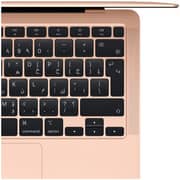 Apple MacBook Air 13-inch (2020) - Apple M1 Chip / 8GB RAM / 256GB SSD / 7-core GPU / macOS / English & Arabic Keyboard / Gold Middle East Version - [MGND3AE/A]