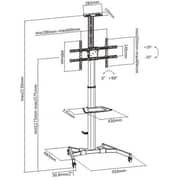 Stargold Heavy Duty Telescope 32-70'inch Height Adjustable Screen Rotation For LED and LCD Screen SG-870