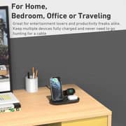Aukey 3-in-1 Wireless Charging Station Black