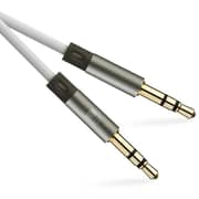 Heatz 3.5mm Stereo AUX Cable 1m Black/White