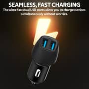 Promate Dual USB Car Charger Black
