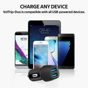 Promate Dual USB Car Charger Black