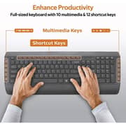 Promate Wireless Keyboard and Mouse Combo Black