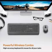 Promate Wireless Keyboard and Mouse Combo Black