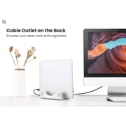 Laptop Riser & Vertical Stand For Macbook, Macbook Pro & Notebook (Silver)