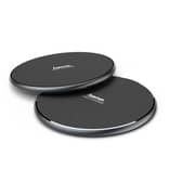 Hama 188321 QIFC 10 Wireless Charger 101.5Ø x 6 mm Set Of 2 Black