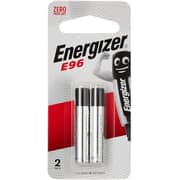 Energizer E96 AAAA Alkaline Battery Set Silver/Black [Pack Of 2]