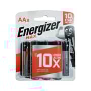 Energizer Max 1.5V Alkaline Battery - AA E91 BP8 [Pack Of 8]