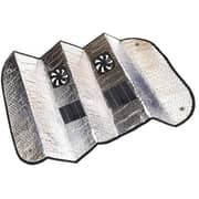 Merlin Solar Car Sun Shade with Fan 135cm Silver