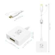 STEK USB Type C to DP Converter Type C to DisplayPort Adapter 4K Male to Female