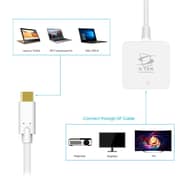 STEK USB Type C to DP Converter Type C to DisplayPort Adapter 4K Male to Female