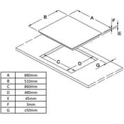 Baumatic BMEH9GBLSS 90Cm 5 Burner Built In Gas Hob