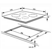 Baumatic BMEH64EE Built in 60cm Ceramic Hob