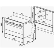 Baumatic BMEO96E9-2 90 X60CM Built In Electric Oven 125Lts