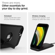 Spigen Tough Armor designed for iPhone SE 3 case cover (2022)/iPhone SE case (2020) with Extreme Impact Foam - Black