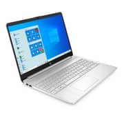 إتش بي 15S-FQ2000 كمبيوتر محمول - الأساسية i3 3.0GHz 4GB 256GB Win10 15.6inch FHD الفضة الإنجليزية / العربية لوحة المفاتيح