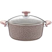 OMS 7 Pcs Brown Granitec 7 Pcs cookware sets