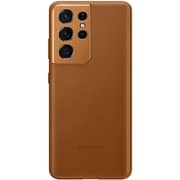 Samsung Leather Cover Brown Samsung S21 Ultra