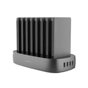 Powerology - 8 in 1 Power Station 8000mAh with Built-In Cable - Black