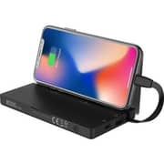 Powerology - 8 in 1 Power Station 8000mAh with Built-In Cable - Black