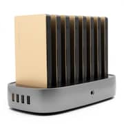 Powerology 8 in 1 Power Station 8000mAh with Built-In Cable - Gold