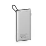 Powerology - 6 in 1 Power Station 10000mAh 2.1A with Built-In Cable - White