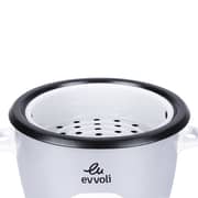 evvoli 2in1 Rice Cooker 4.5 Liters with Steamer, Up To 6 Cup Of Rise, Non-stick with Spatula & Measure Cup - EVKA-RC4501S