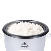 evvoli 2in1 Rice Cooker 4.5 Liters with Steamer, Up To 6 Cup Of Rise, Non-stick with Spatula & Measure Cup - EVKA-RC4501S