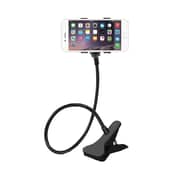 Urban Utility Plastic Flexible Long Arms Clip Clamp Stand Universal Cell Phone Holder-Black