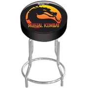 Arcade1Up Mortal Kombat 2 Arcade Cabinet with Light-Up Marquee, Stool and Riser Set