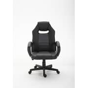 Mahmayi Essentials Gaming Chair High Back Computer Chair Pu Leather Desk Chair Pc Racing Executive Ergonomic Adjustable Swivel Task Chair Lumbar Support (Black/Grey)-3083