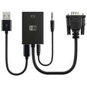 Heatz ZT21 VGA To HDMI Adapter Black