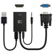 Heatz ZT21 VGA To HDMI Adapter Black