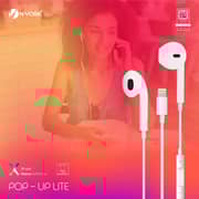 Nyork BE701 Wired In Ear Lightning Earphone White