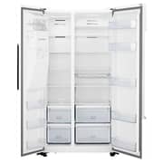 evvoli 650 Litres Side by Side Refrigerator With Ice maker and Water Dispenser, Digital Inverter Technology, White EVRFH-S532HW
