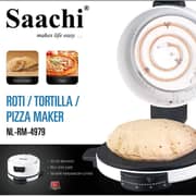 Saachi 40cm Roti Tortilla Pizza Maker NL-RM-4980G White