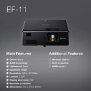 Epson FHD 3 LCD Projector EF-11