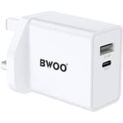 BWOO Dual Port 30W Wall Charger White