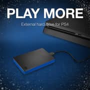 Seagate Game Drive External Hard Drive 4TB Portable HDD Compatible With PS4 - Black / Blue (STGD4000400)