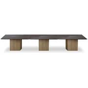 Mahmayi Projekt 7 Rec 360 12 Seater Square Modular Conference Table, W240 x D120 x H76cm, Walnut, PX7R360S12SCTW