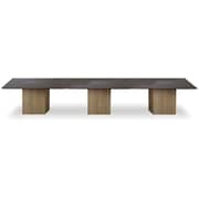 Mahmayi Projekt 7 Rec 360 12 Seater Square Modular Conference Table, W240 x D120 x H76cm, Walnut, PX7R360S12SCTW