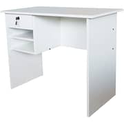 Mahmayi MP1-9045 Solama Office Desk with Paper Rack - Premium White