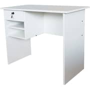 Mahmayi MP1-9045 Solama Office Desk with Paper Rack - Premium White