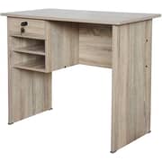 Mahmayi Solama Mp1 9045 Office Desk with Paper Rack - Oak Brown-Spacious & Compact Desk with Drawers with Scratch Resistant Particleboard and 3d Scratch Resistant Paper