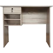 Mahmayi Solama Mp1 9045 Office Desk with Paper Rack - Oak Brown-Spacious & Compact Desk with Drawers with Scratch Resistant Particleboard and 3d Scratch Resistant Paper
