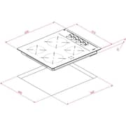 TEKA 60cm Vitroceramic Hob with 4 Cooking Zones - TBC 64000 XFL