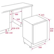 TEKA Single-Door Refrigerator 130L with Fixed Shelves - TKI3 145 D ME