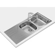 TEKA Reversible Inset Sink Two Bowls & Drainer - Universe 80 T-Xp 2B 1D