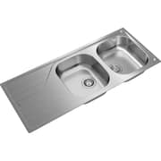 TEKA Reversible Inset Sink Two Bowls & Drainer - Universe 80 T-Xp 2B 1D